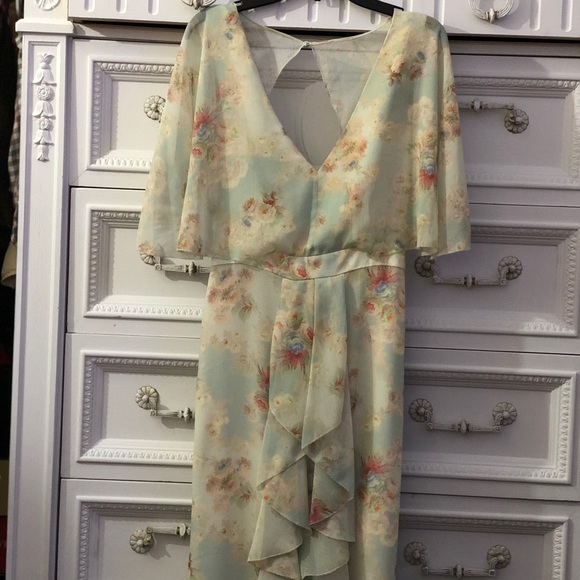 Topshop Muted floral print dress - Picture 7 of 12